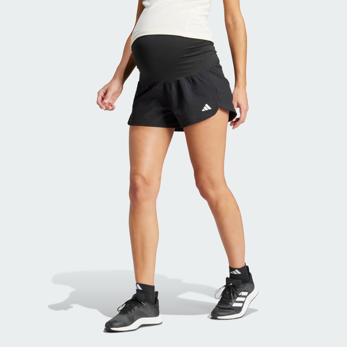 Short De Training Maternité Stretch Pacer Short De Training Maternité Stretch Pacer black / white, adidas Performance