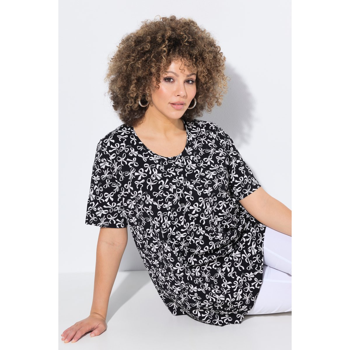 T-shirt noir, ULLA POPKEN