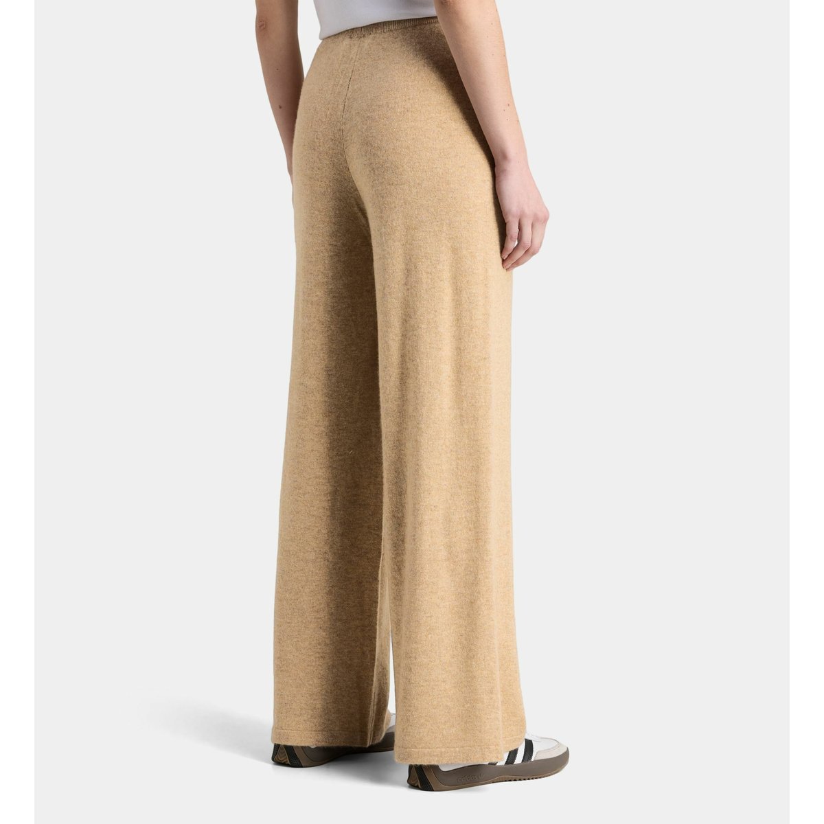 Pantalon large zalcov cachemire beige foncé, GALERIES LAFAYETTE