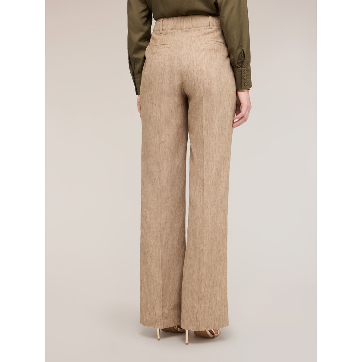 Pantalon palazzo beige, MOTIVI
