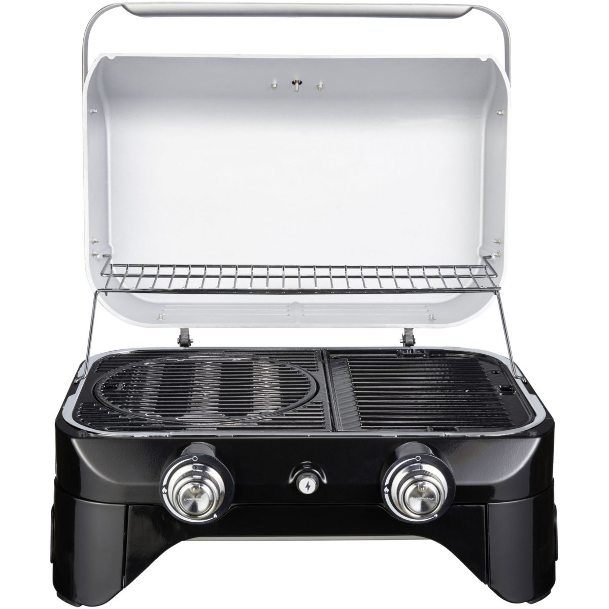 Barbecue gaz Attitude LX noir 2 brûleurs à poser, 58x36 cm noir, CAMPINGAZ