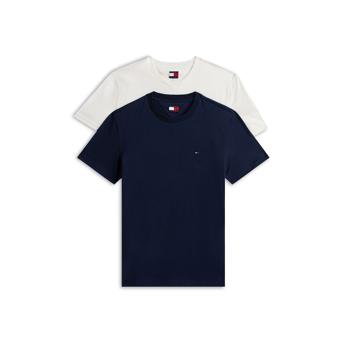 Pack of 2 T-Shirts with Short Sleeves navy blue + ecru, TOMMY JEANS