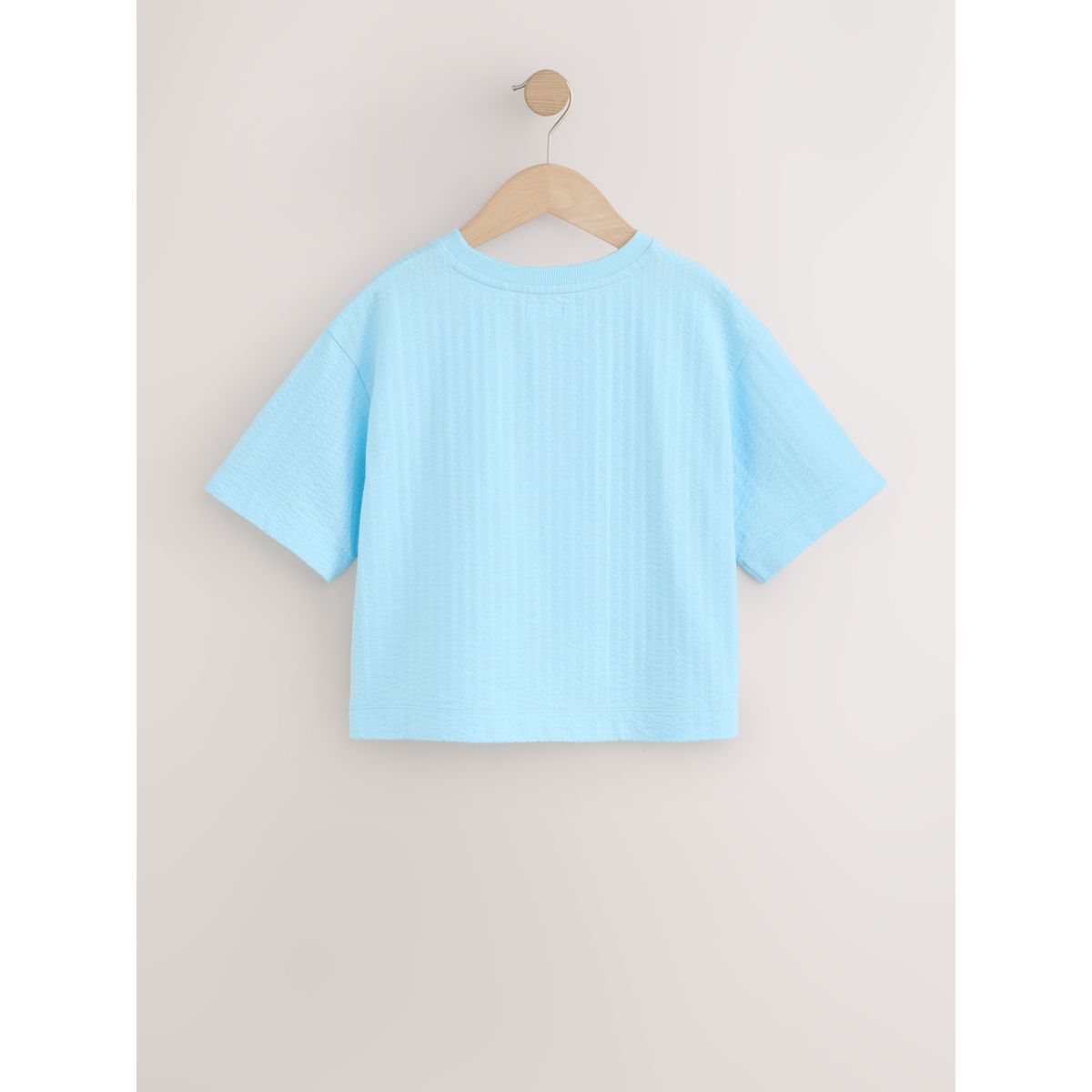 T-shirt droit oversize texturé à sequins bleu orange, NEXT