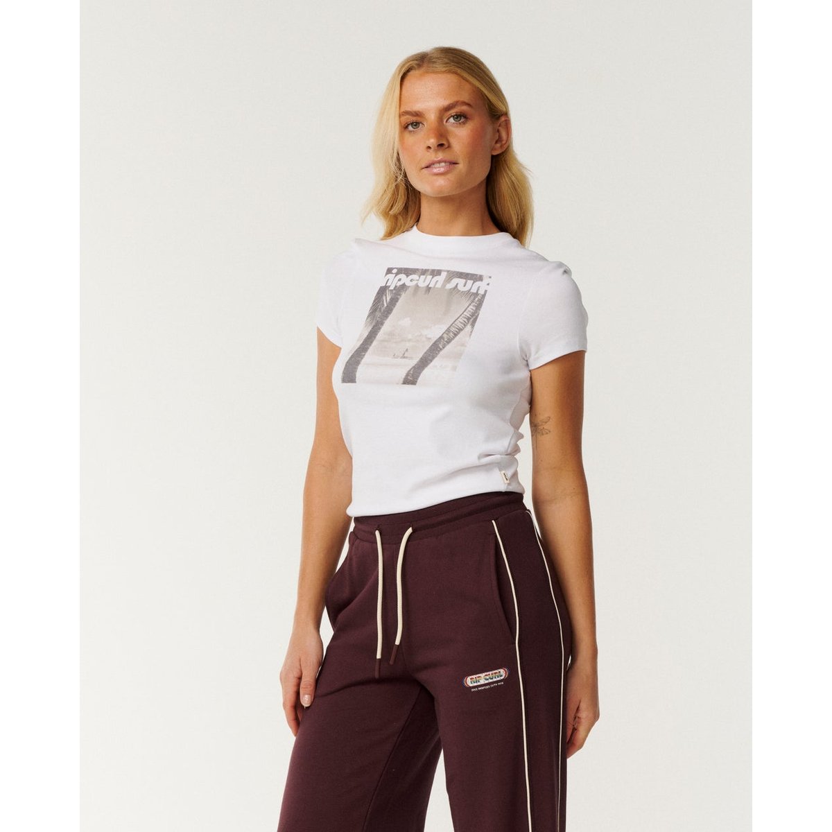 T-shirt ajusté PARAISO blanc, RIP CURL