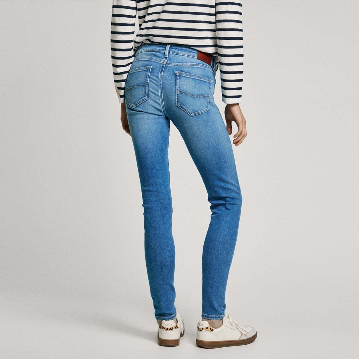 Jean Coupe Skinny, Taille Basse - Soho medium used, PEPE JEANS