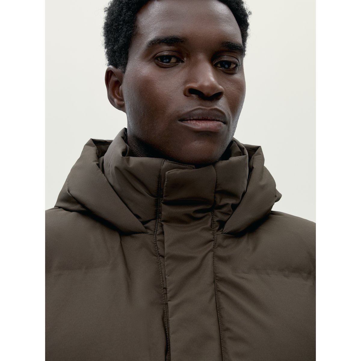 Manteau de sport homme Saiko 2.0 À capuche imperméable marron terre, BORN