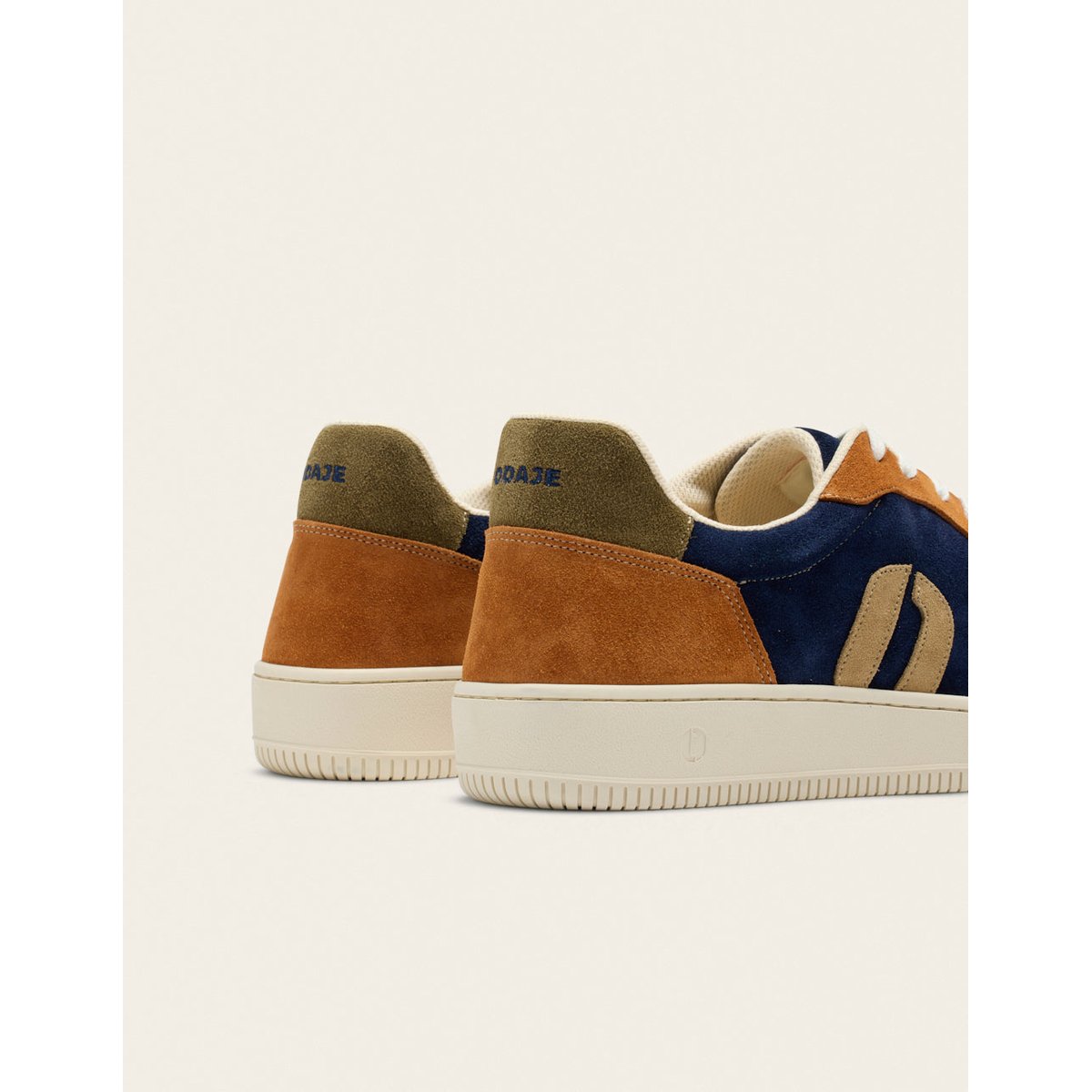 Baskets basses MATTHIEU kaki beige marron, ODAJE