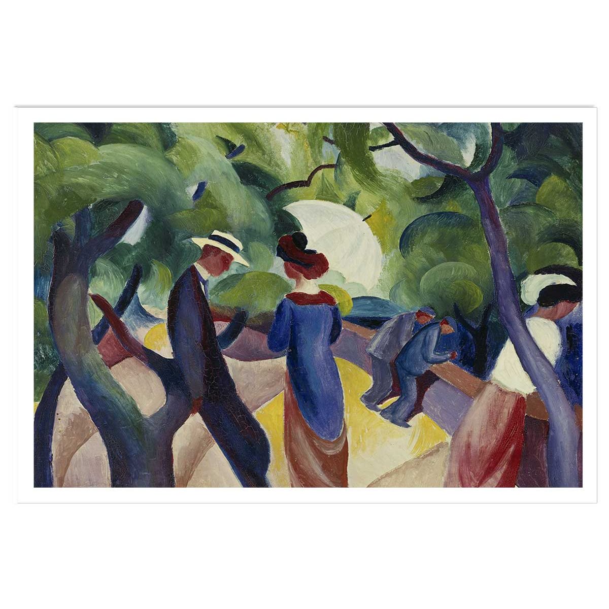 Poster Promenade- Macke August affiche seule, HEXOA