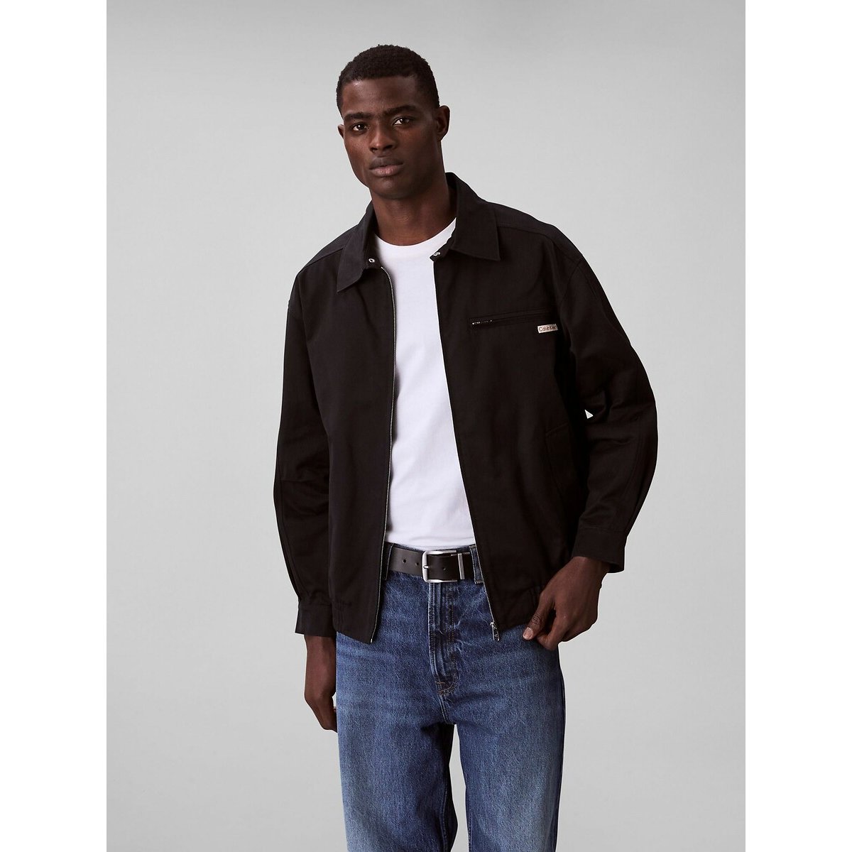 Blouson zippé noir, CALVIN KLEIN JEANS