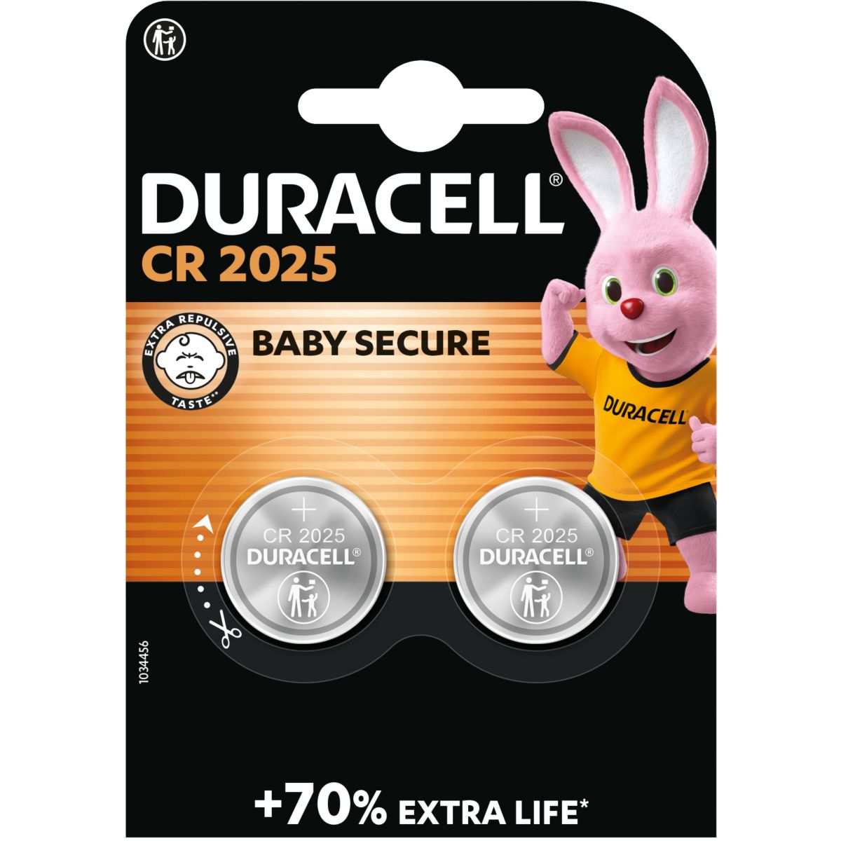 Pile Lithium DL/CR 2025, pack de 2 unités couleur unique, DURACELL