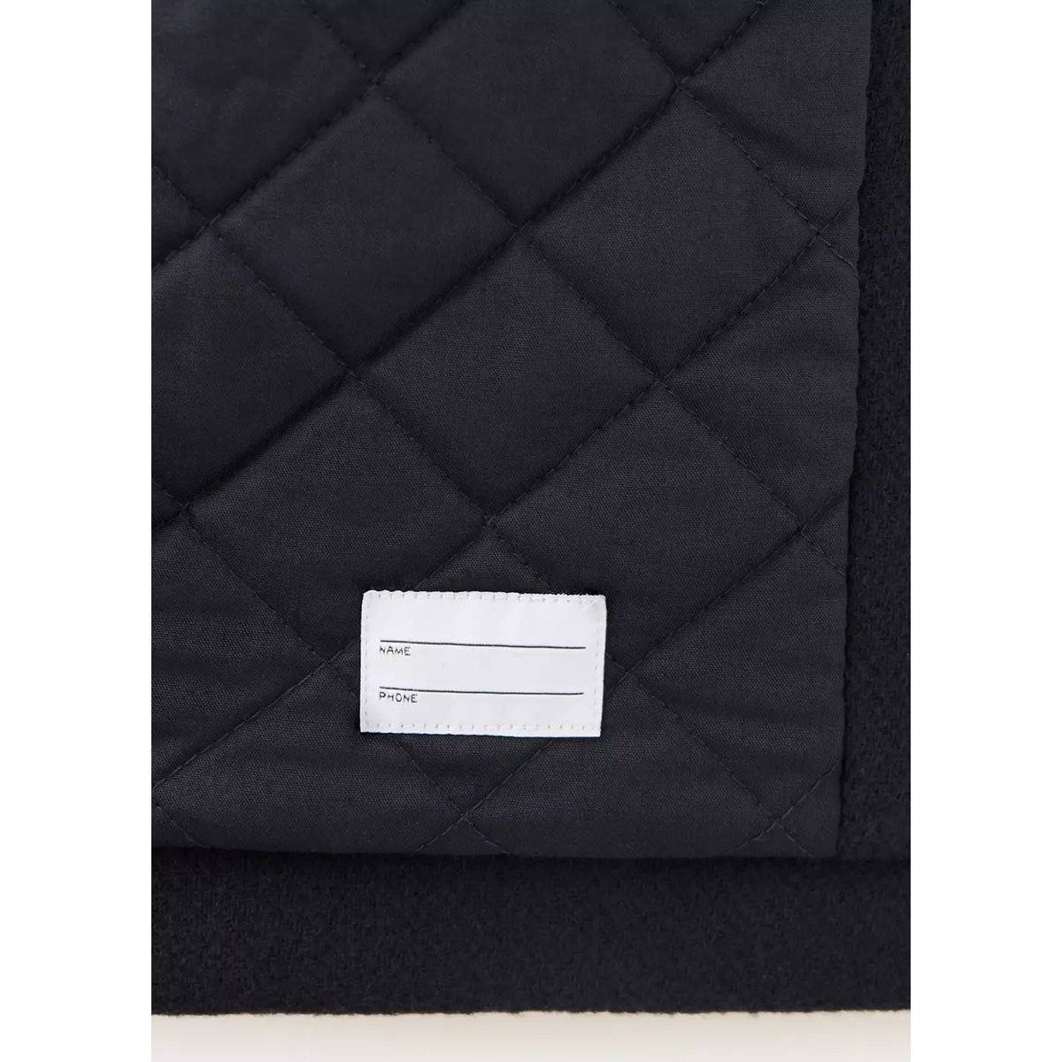 Manteau laine mélangée capuche bleu marine, MANGO KIDS