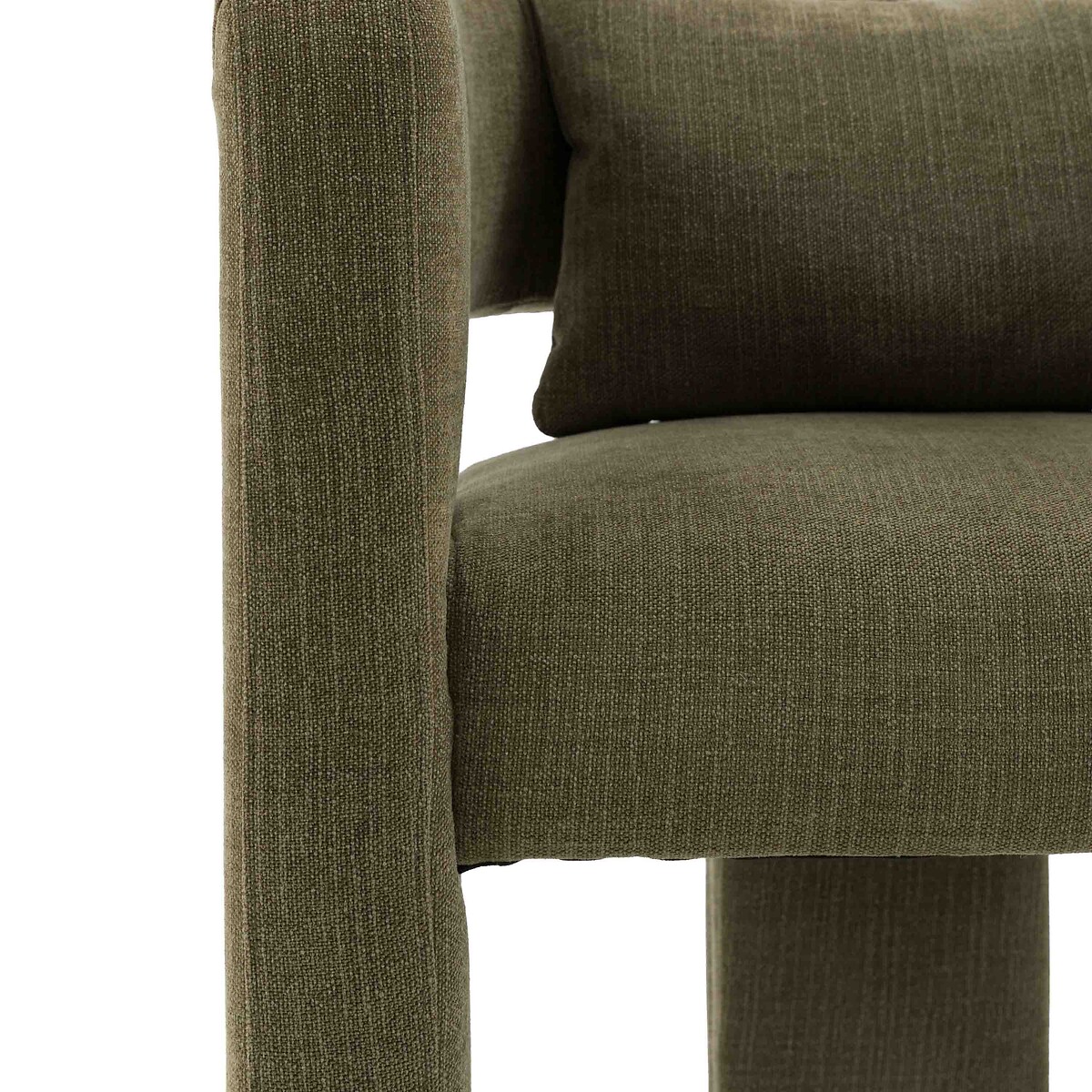 Arthur Sculptural Armchair olive, ÉDITÉ