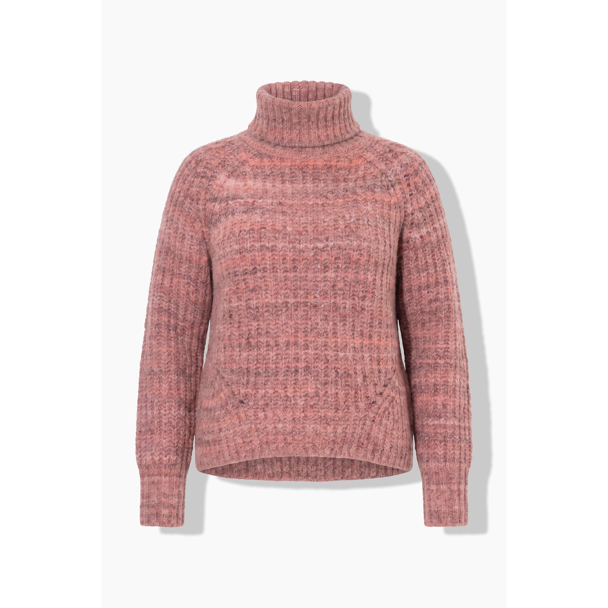 Pull en maille côtelée brun cannelle, ULLA POPKEN