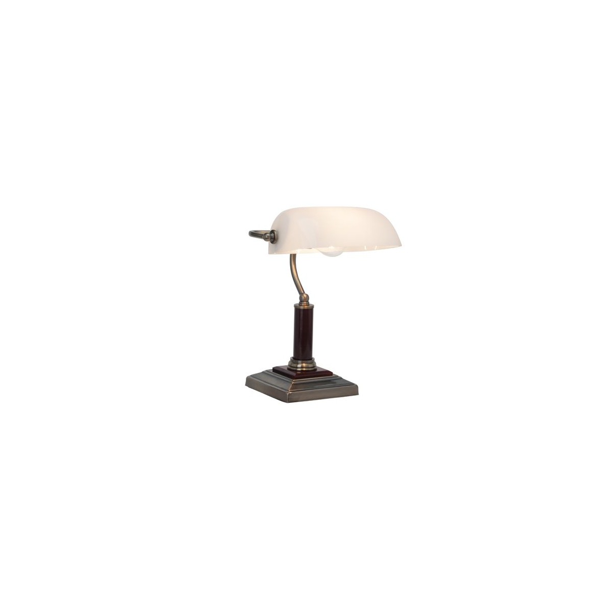 Lampe BANKIR marron, BRILLIANT