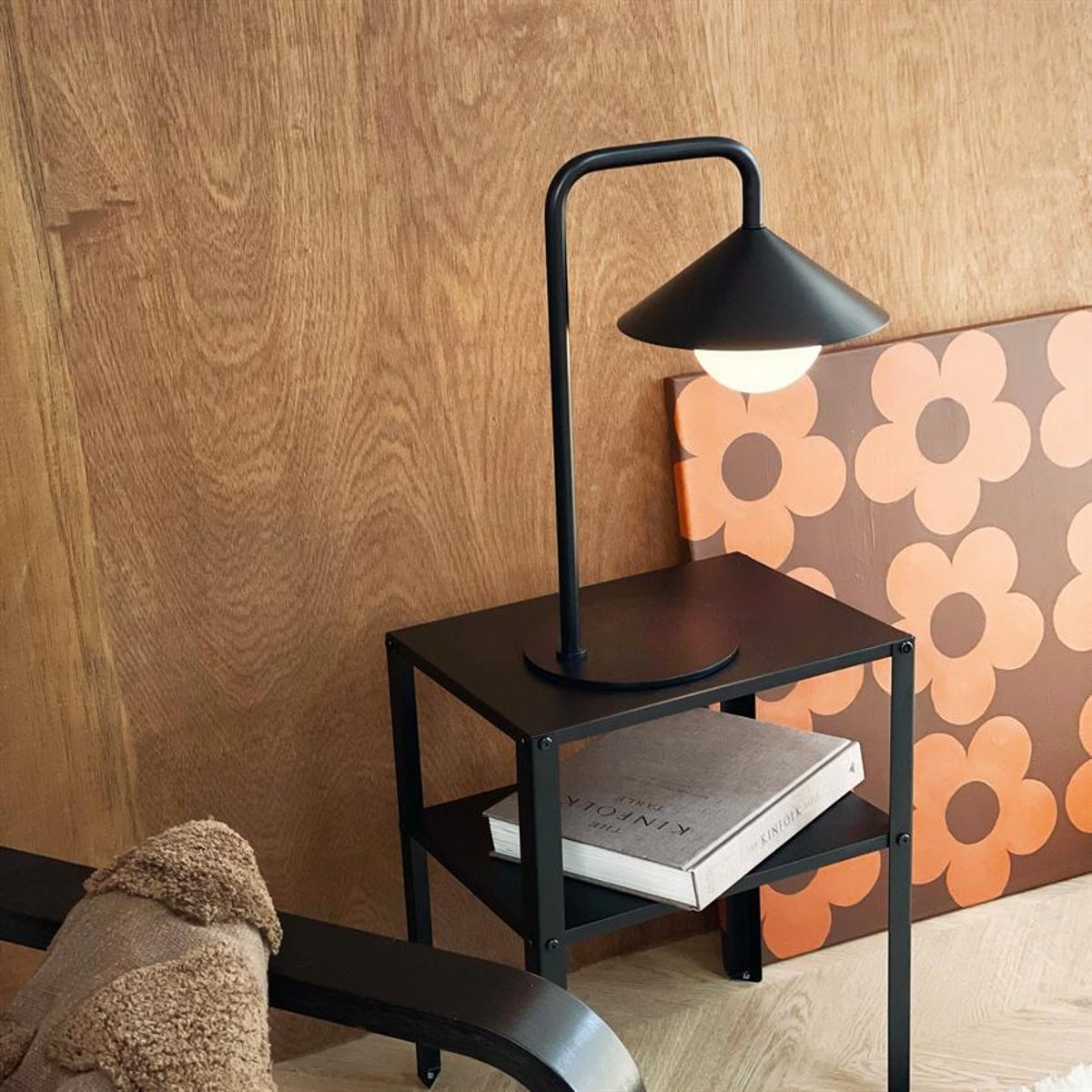 Lampe de table extérieure LED à intensité variable noire NOVA - Boule lumineuse rechargeable USB-C noir, DYBERG LARSEN