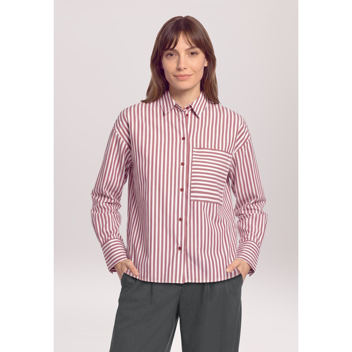 Chemisier à manches tombantes white/dark red, BETTY & CO