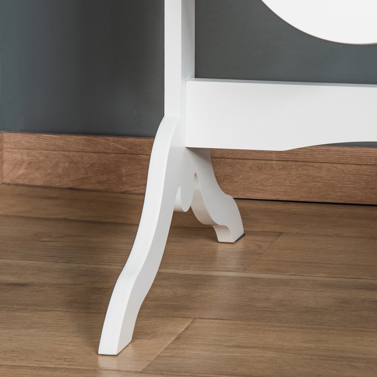 Miroir en pied MDF Blanc blanc, HOMCOM