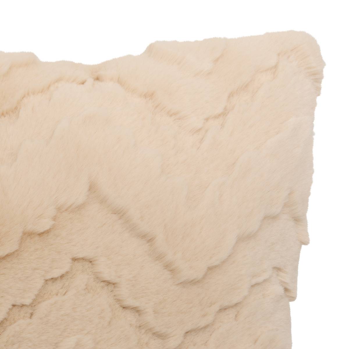 Coussin carré NALIA beige lin, ATMOSPHERA