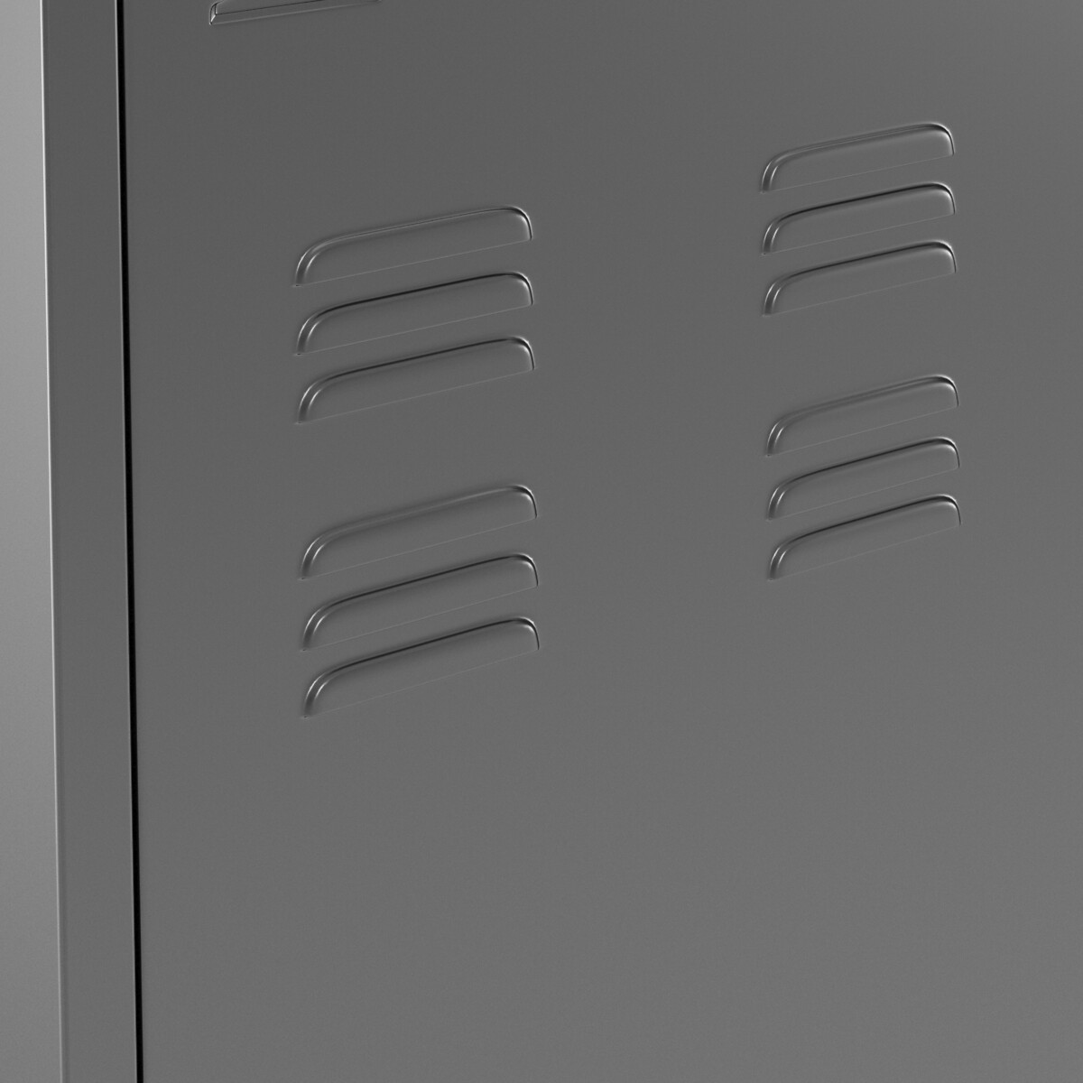 Armoire 4 portes en métal acier, Hiba gris, LA REDOUTE INTERIEURS