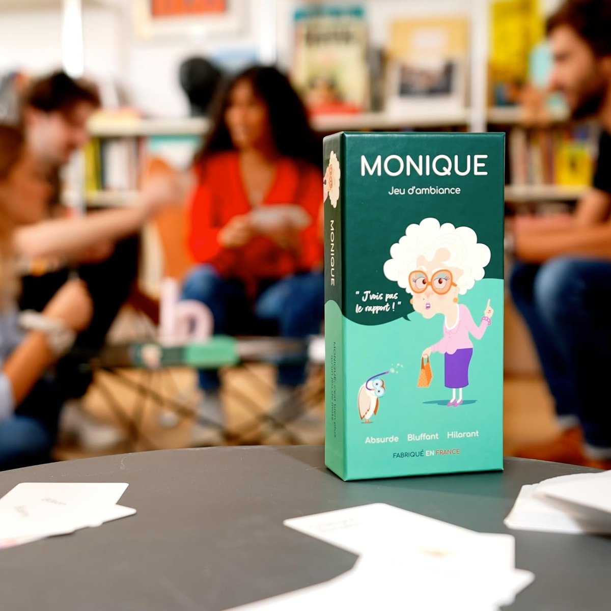 MONIQUE jeu d'ambiance bleu, GIGAMIC