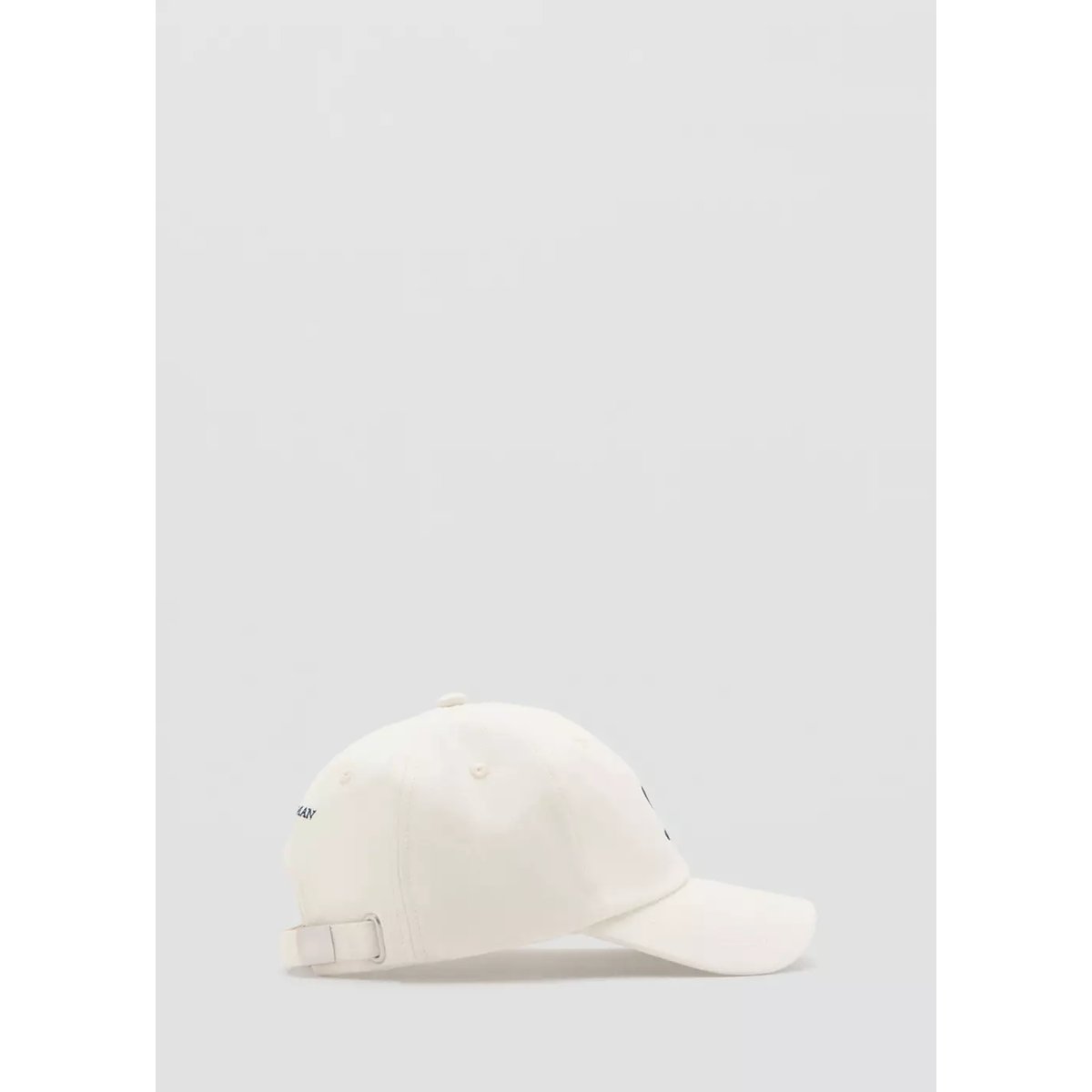 Casquette brodée coton blanc cassé, MANGO MAN