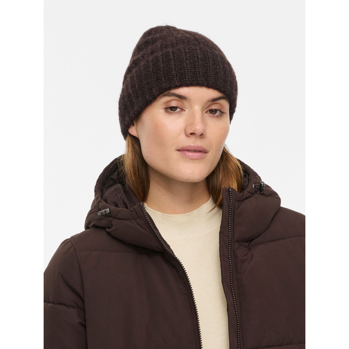 Bonnet marron - coffee bean1, VILA