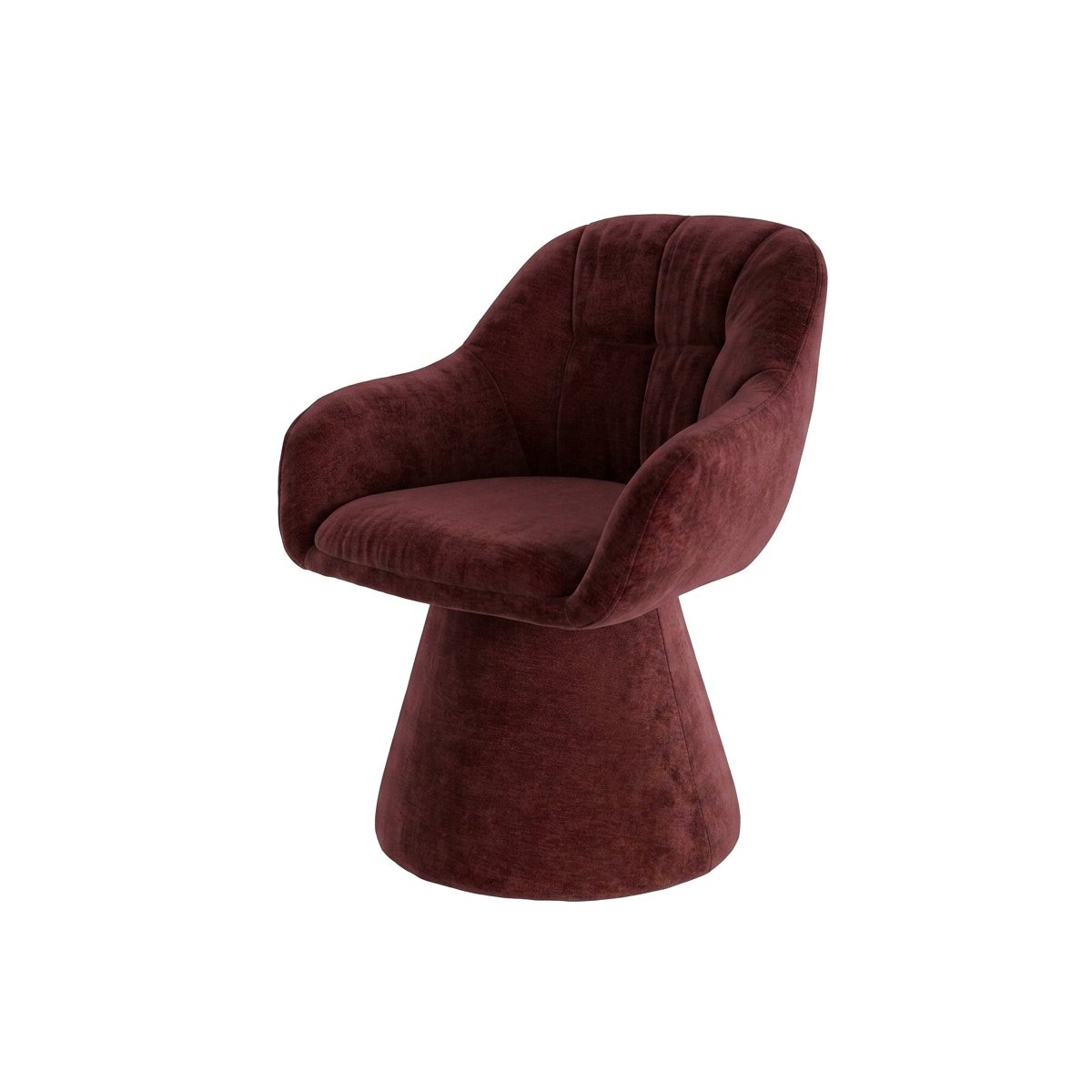 Chaise tissu texturé, KIM rouge, BOBOCHIC