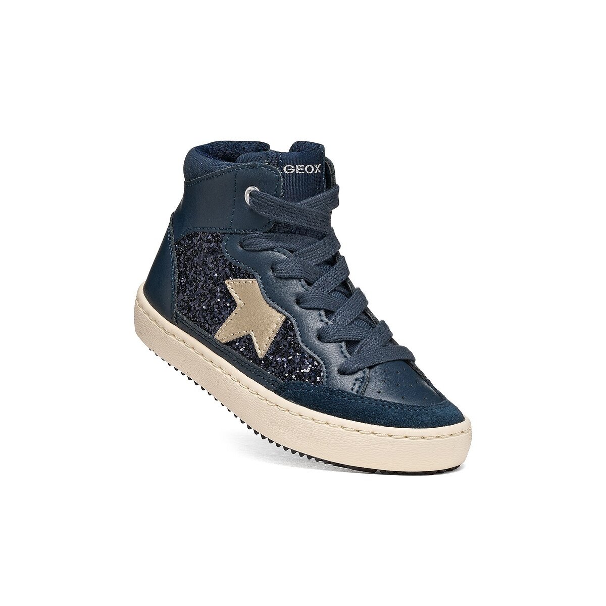 Baskets montantes respirantes, KALISPERA bleu marine, GEOX