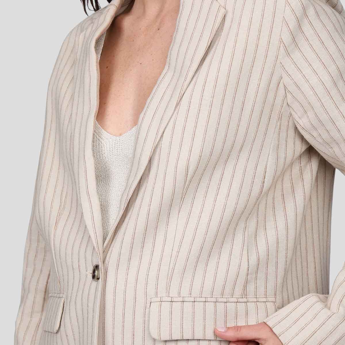 Blazer Dianca beige, MISE AU GREEN
