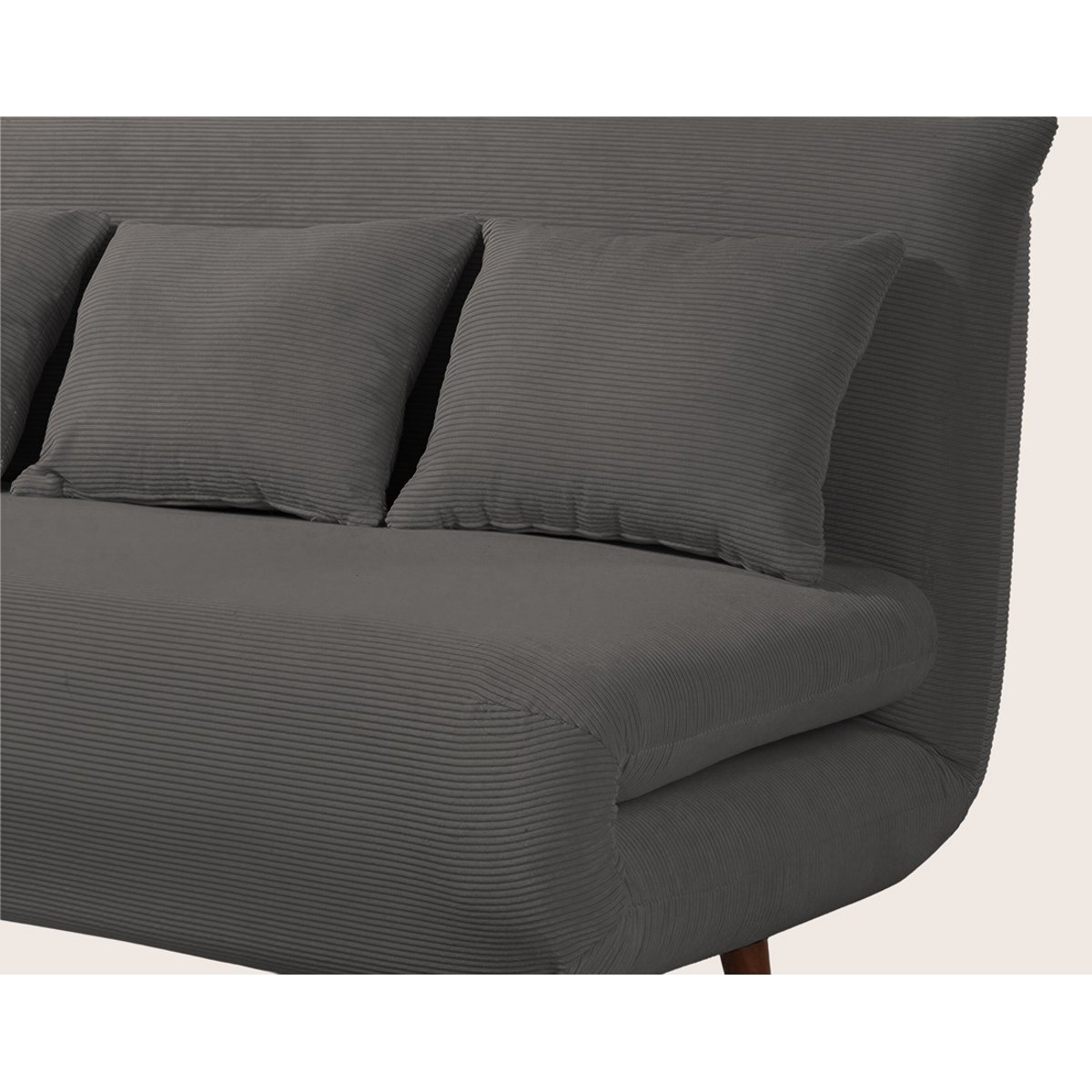 Banquette convertible clic-clac 2 places, LUMI gris, BEST MOBILIER