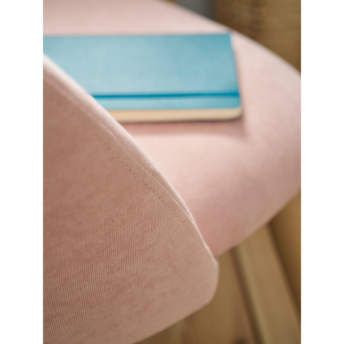 Chaise en tissu chiné rose, VERTBAUDET