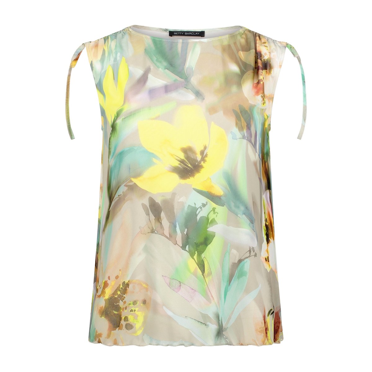 T-shirt en maille à fronce mint/nature, BETTY BARCLAY