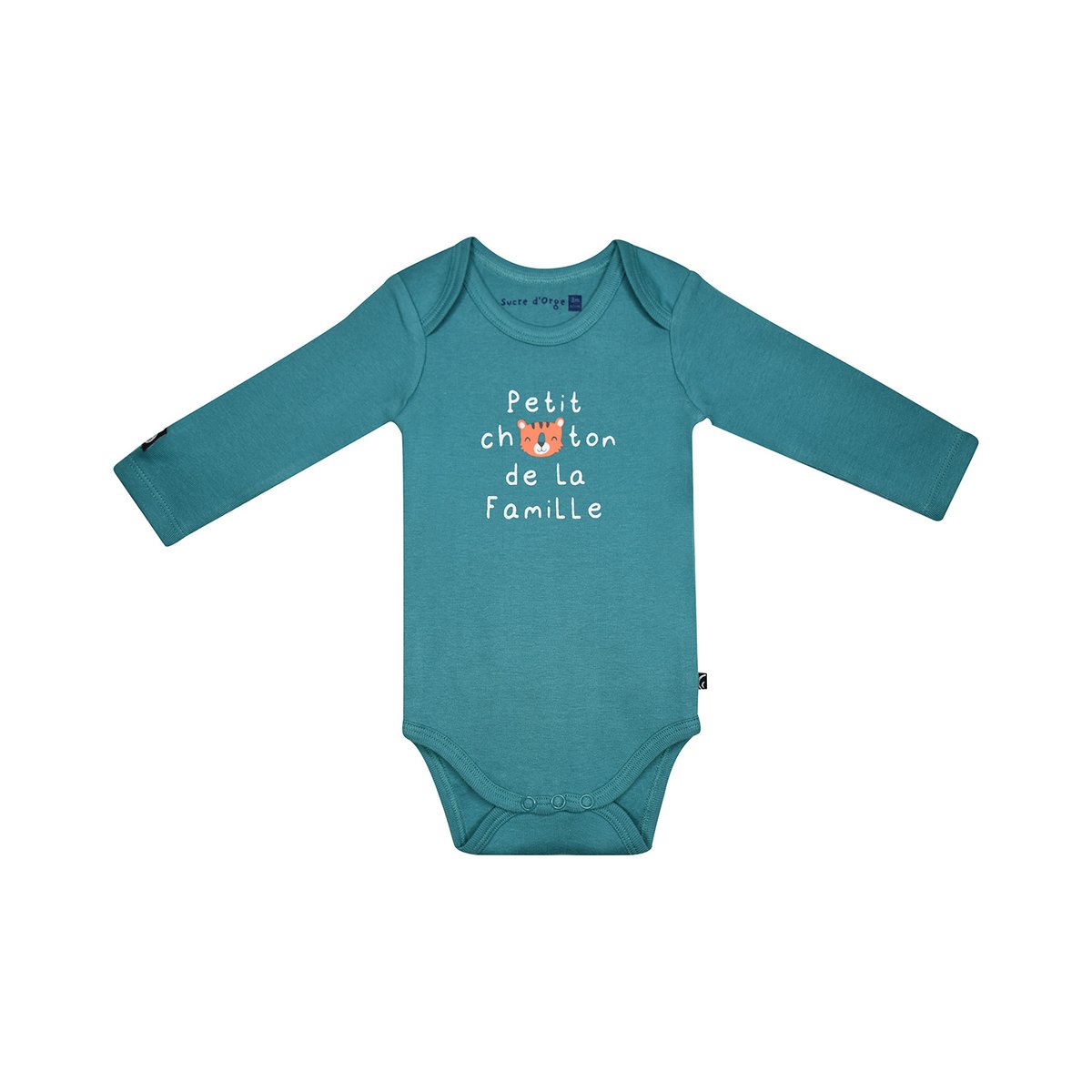 Lot de 3 bodies gustave manches longues bebe vert, SUCRE D'ORGE