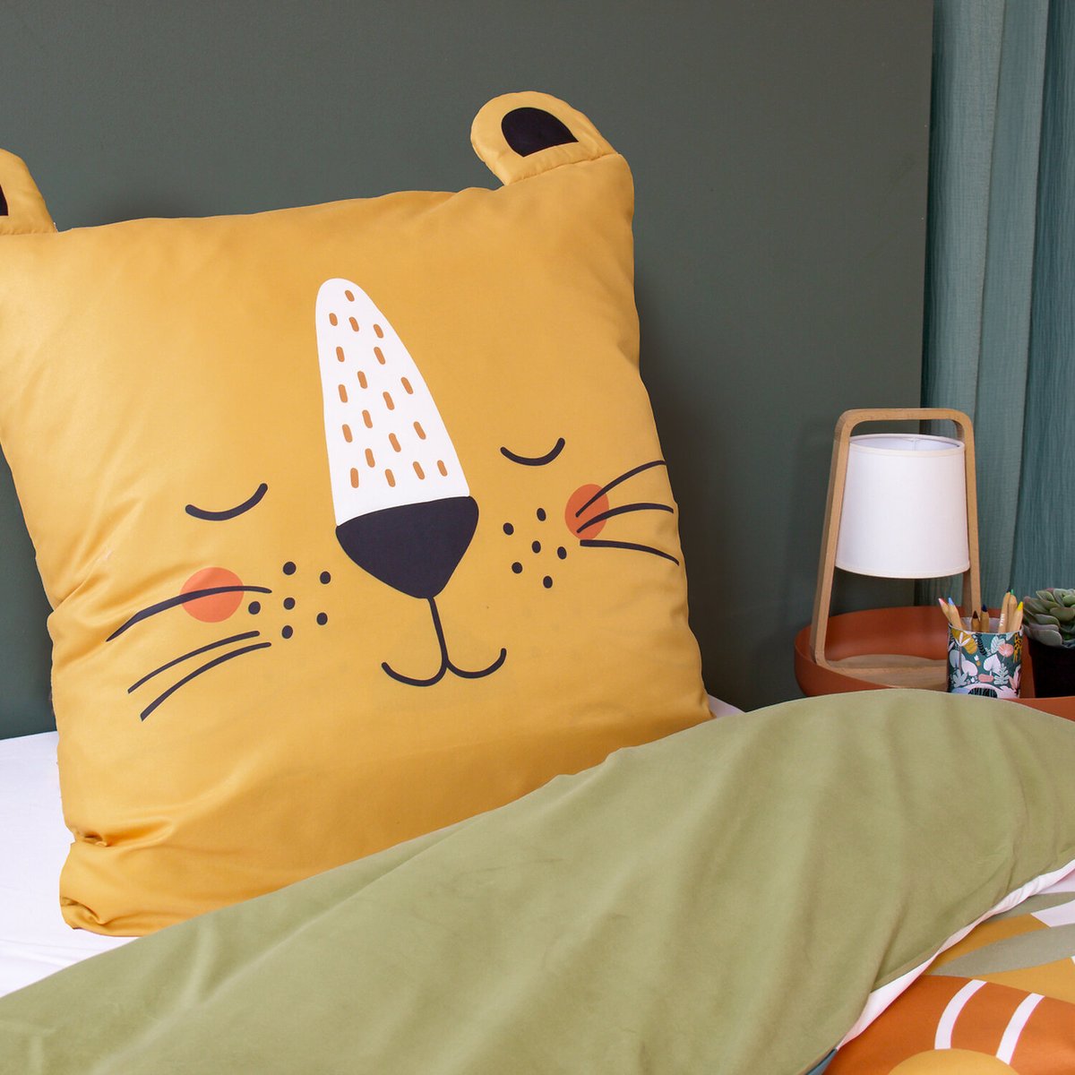 Parure de lit enfant microfibre, REY multicolore, C DESIGN HOME TEXTILE
