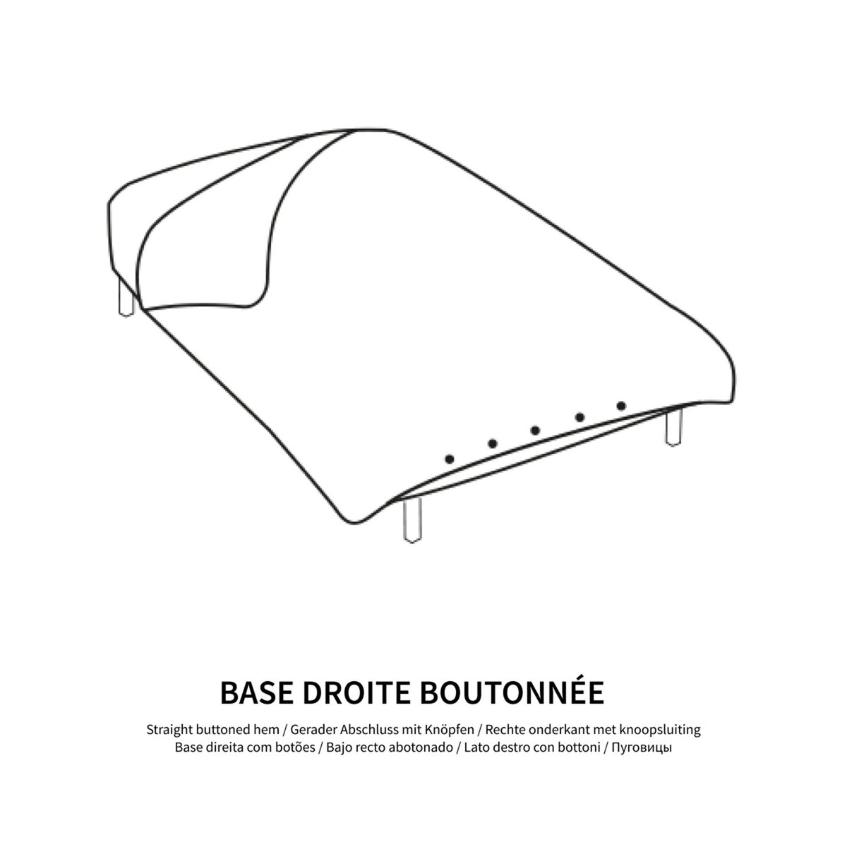 Housse de couette percale de coton, Elisa blanc/imprimé vert, LA REDOUTE INTERIEURS