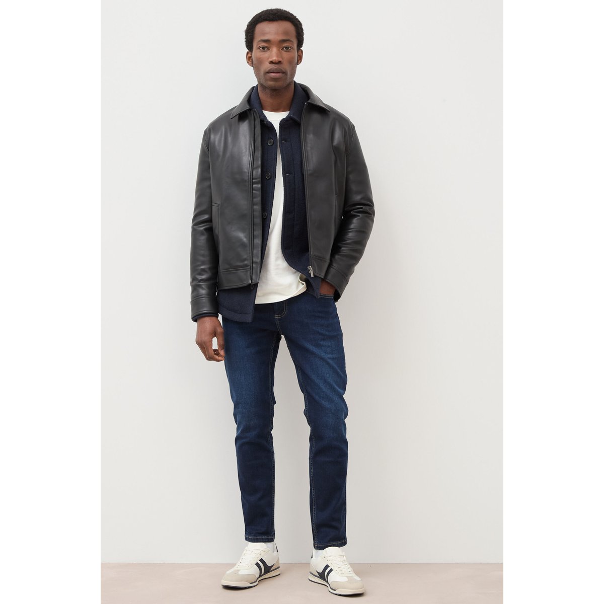 Jeans slim longueur 30 denim brut, BONOBO