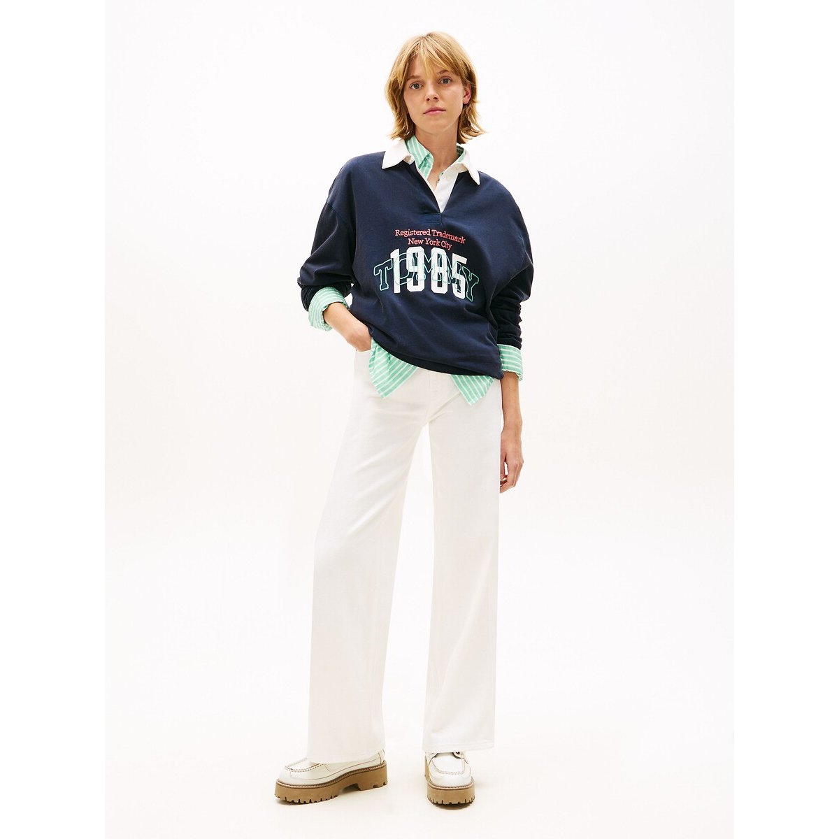 Flared Jeans white, TOMMY JEANS