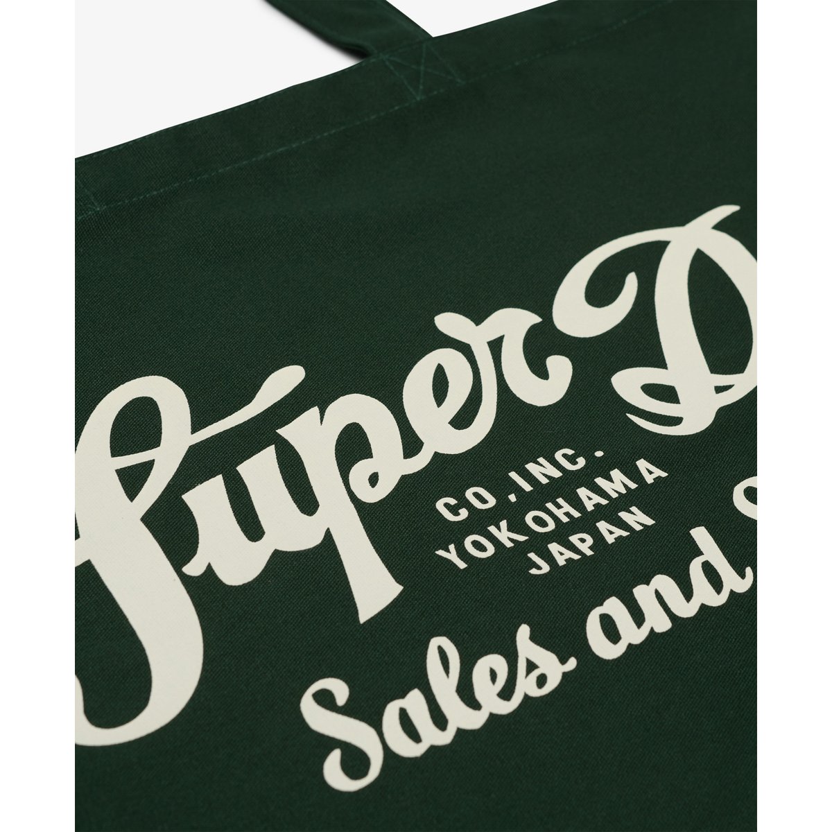 Tote vert émail/blanc cassé, SUPERDRY