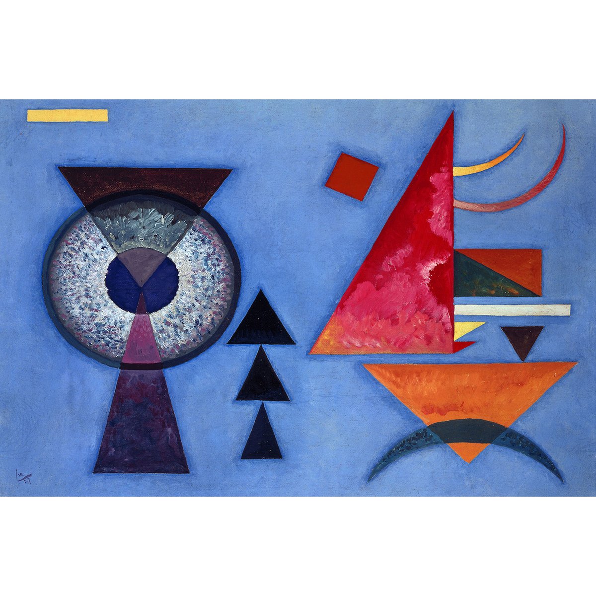 Tableau art classique par Kandinsky Soft Hard tableau alu dibond, HEXOA