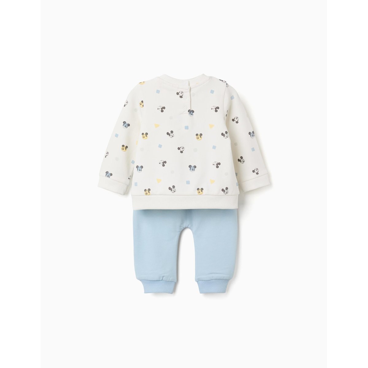 Ensemble de jogging en coton peigné avec motif Mickey bleu clair, ZIPPY