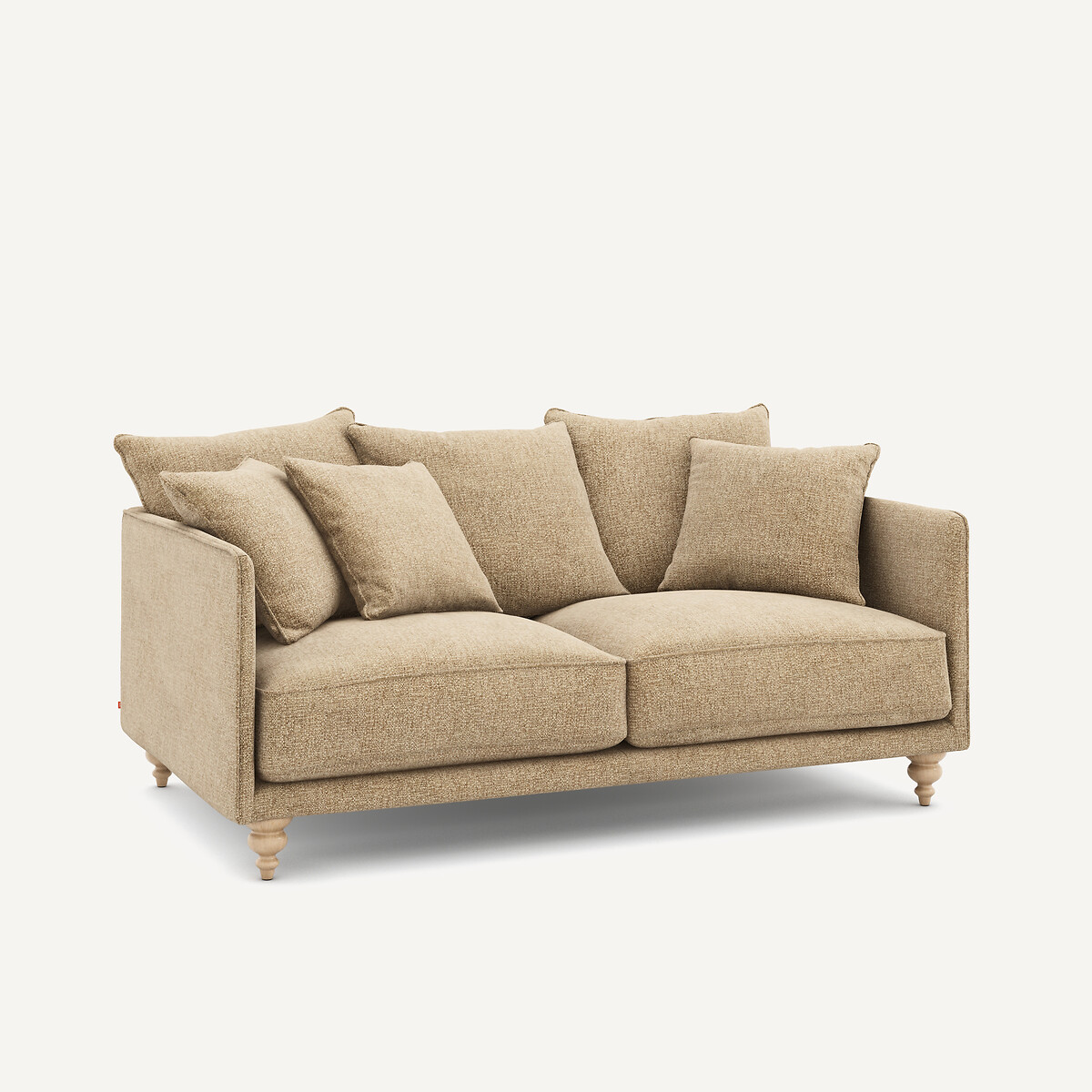 Canapé compact coton armuré, Lazare  chamois, AM.PM