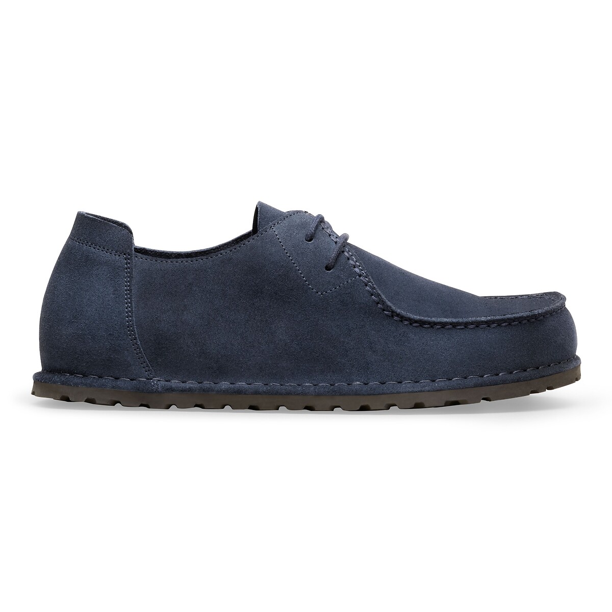 Derbies en cuir suédé UTTI LACE bleu marine, BIRKENSTOCK