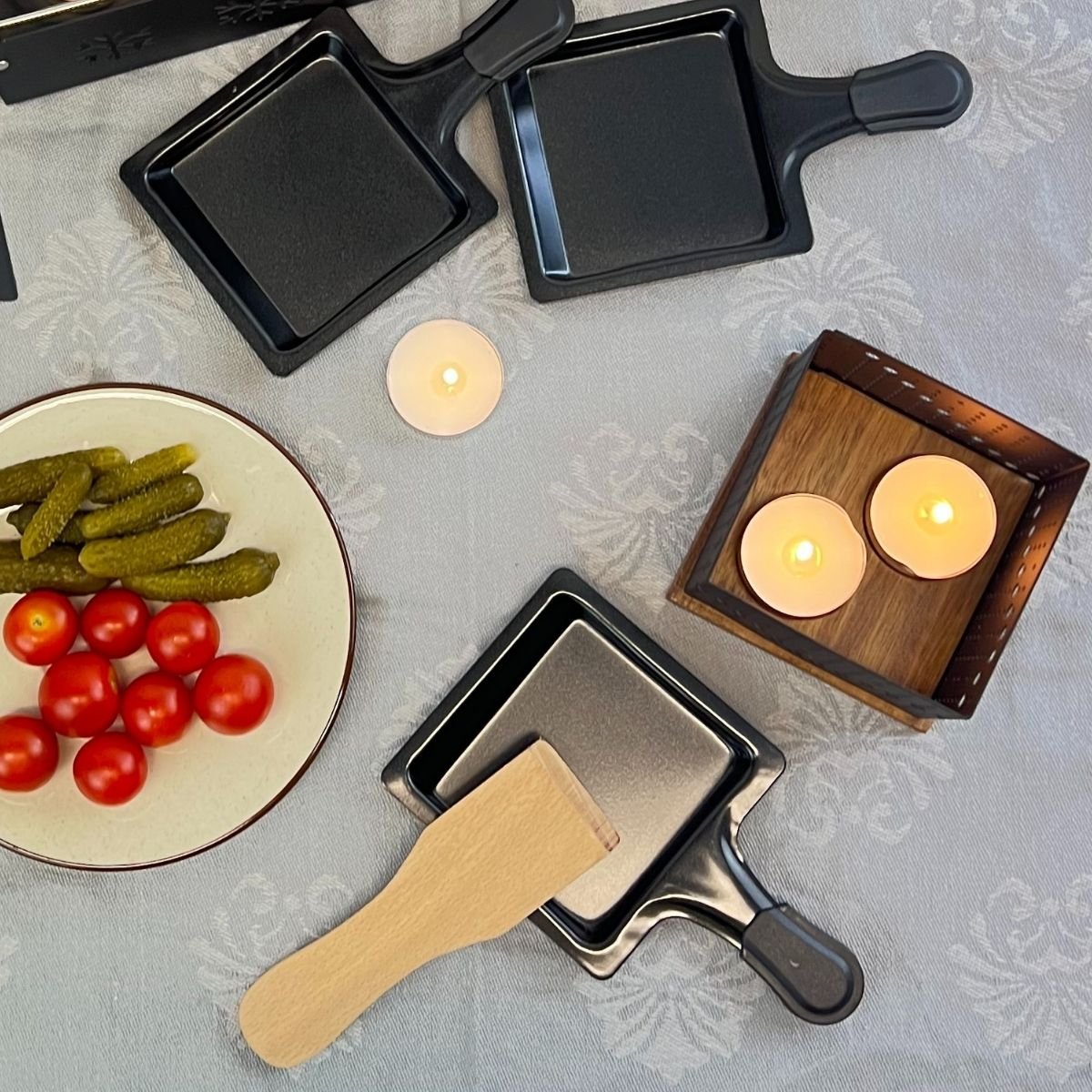 Appareil à raclette individuel à bougie brun,noir, FACKELMANN