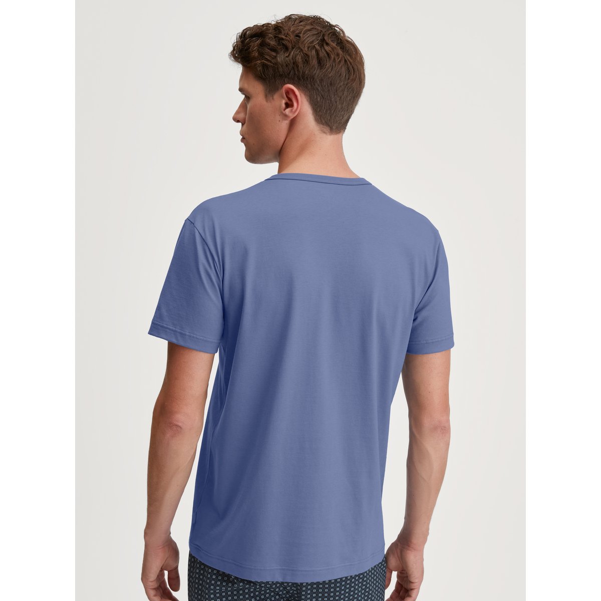 T-shirt manches courtes Coton RMX SLEEP LEISURE coastal fjord, CALIDA