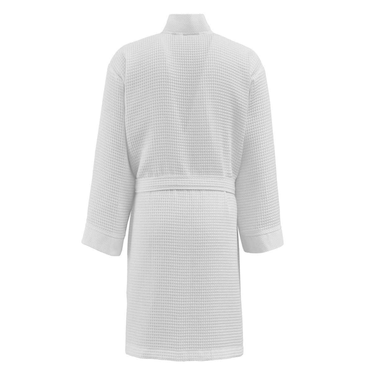 Peignoir court nid d'abeille SPA blanc, SENSEI MAISON