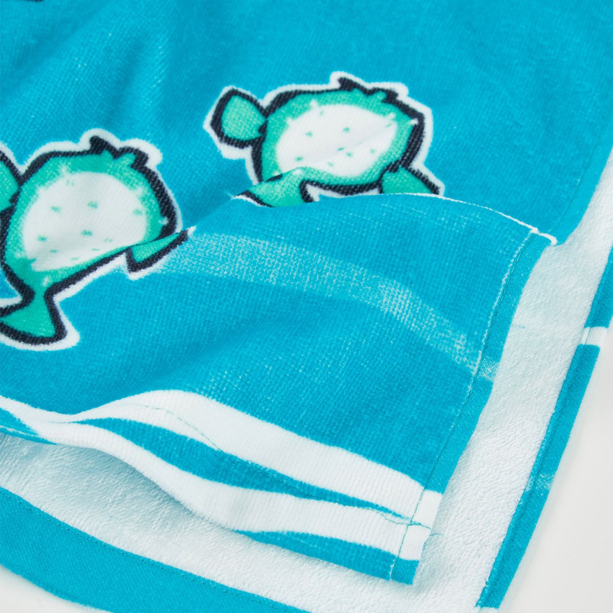 Serviette en coton à capuc requin bleu, BOBOLI