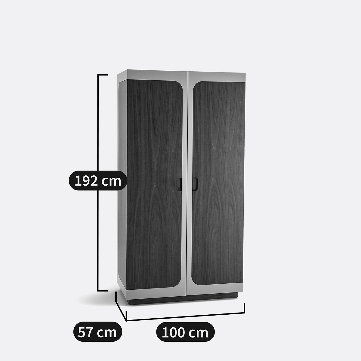 Móvel com 2 portas, Galdo cor nogueira, LA REDOUTE INTERIEURS