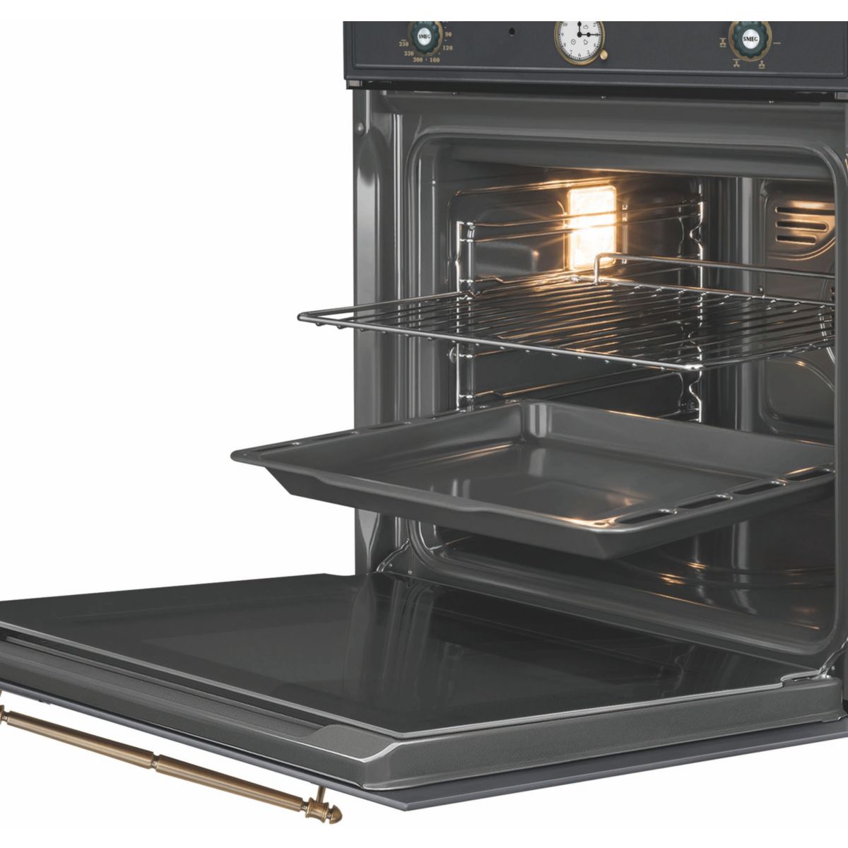 Four Pyro SF67C1AO couleur unique, SMEG