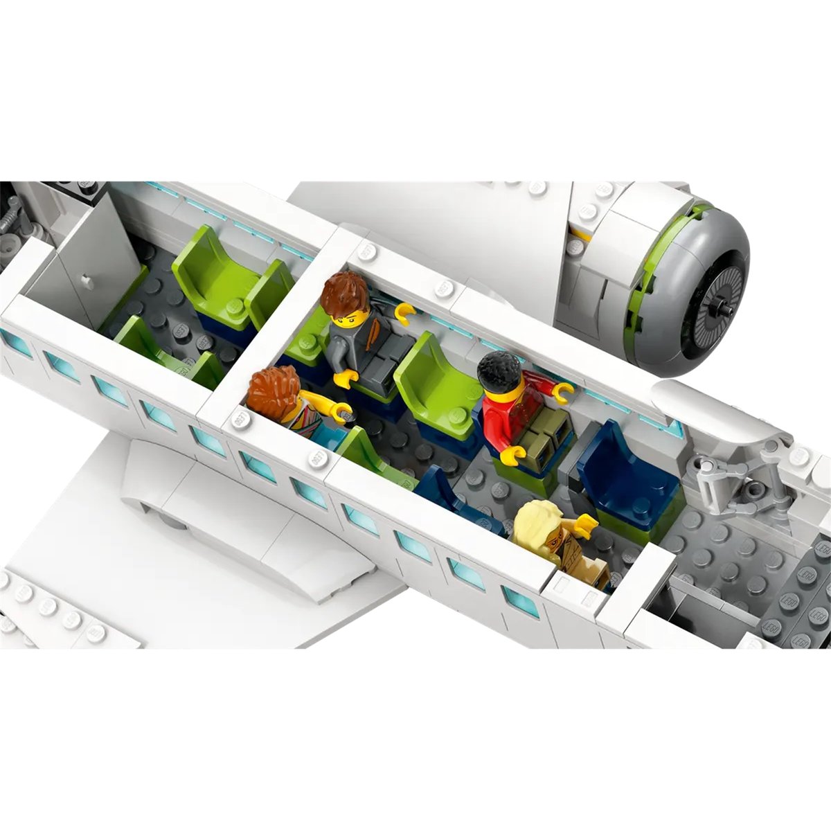 LEGO City - Avion de Ligne 60367 avec Minifigurines et Accessoires multicolore, LEGO