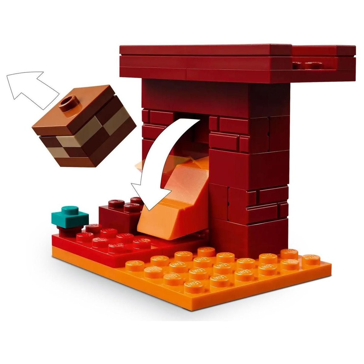 LEGO Minecraft - La bataille de la lave du Nether - 21266 multicolore, LEGO